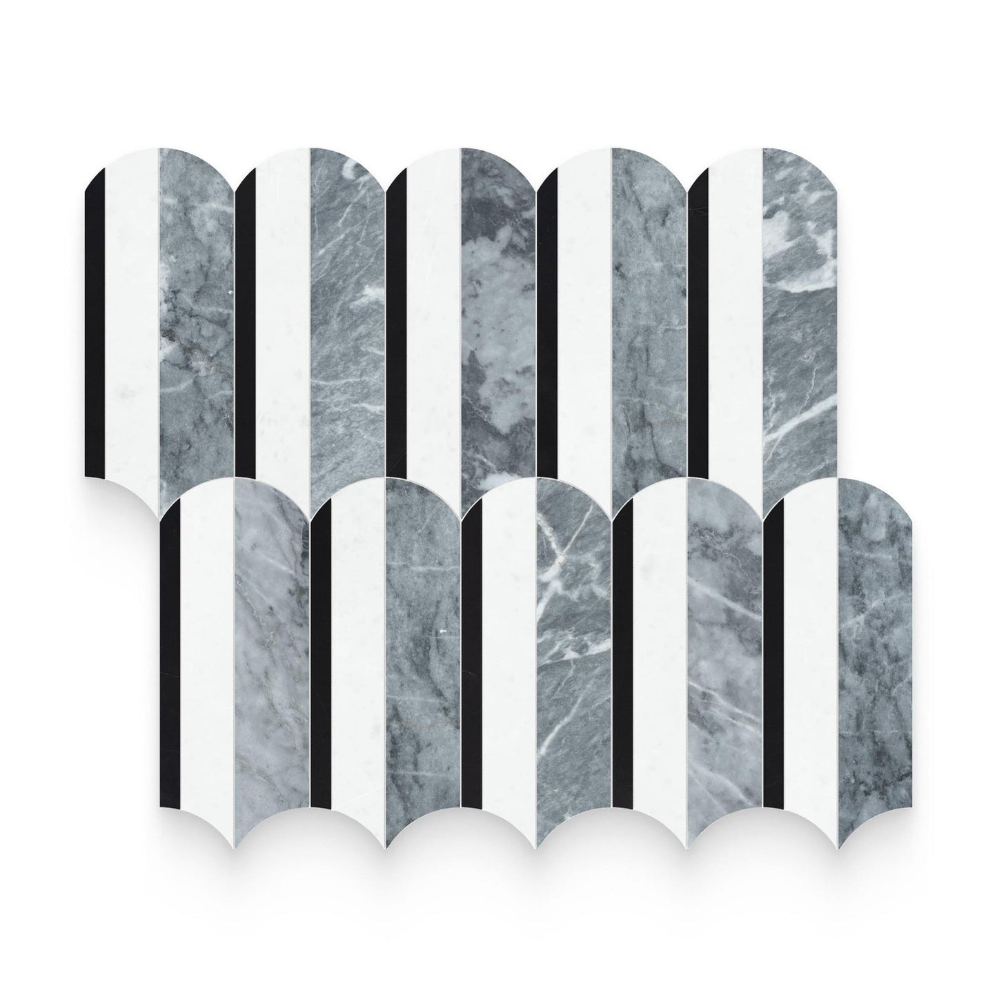 SOGNARE MONOCHROMO MULTIFINISH PIANO MOSAIC - WAVE COLLECTION