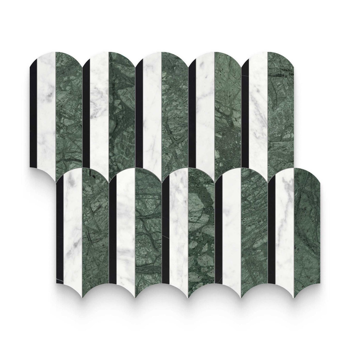 SOGNARE PINE POLISHED PIANO MOSAIC - WAVE COLLECTION