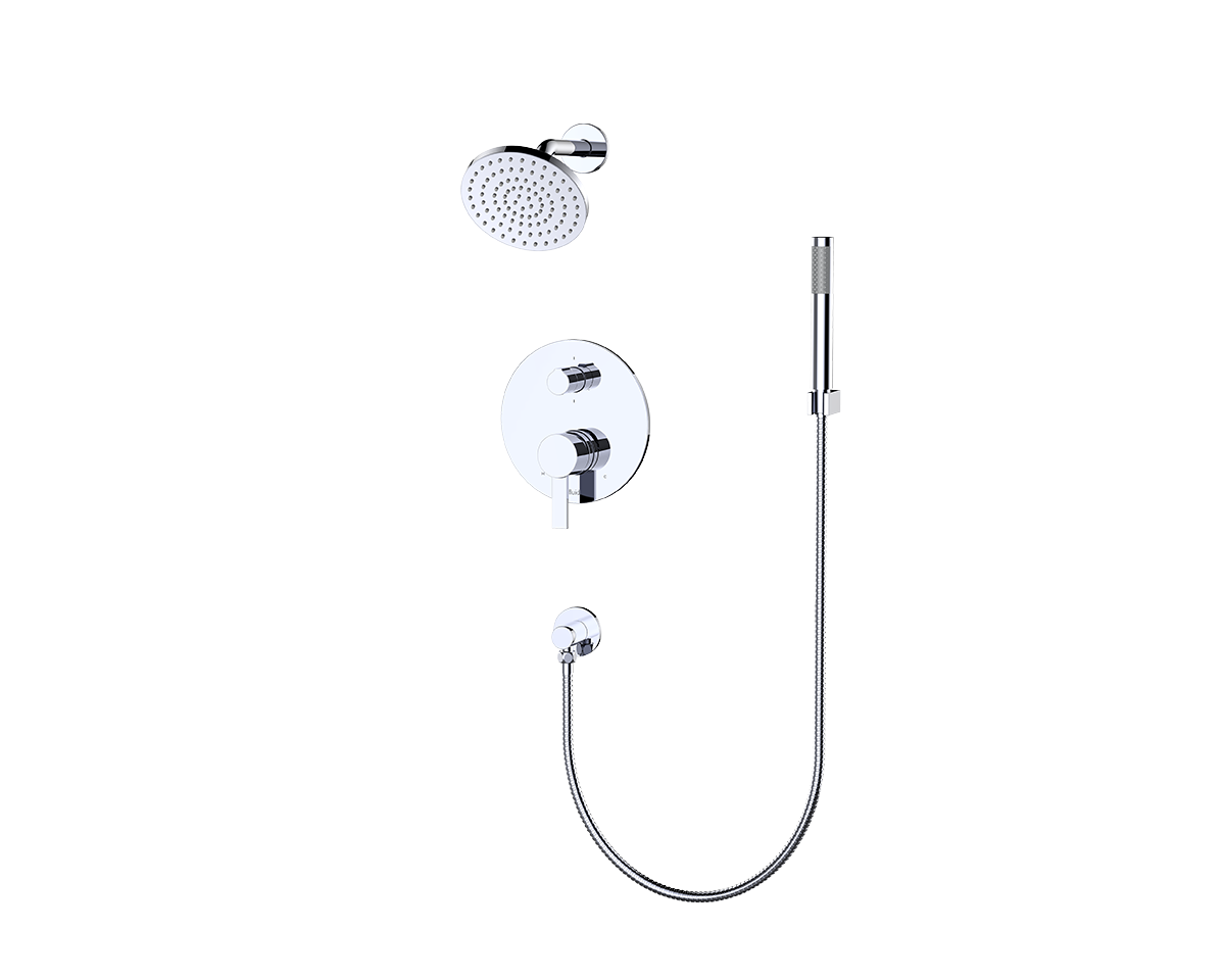 SSI Citi Shower with Handheld Shower Wand Trim Kit Chrome