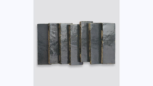 Zagora Charcoal 2'' x 6'' Glossy Zellige Natural Stone
