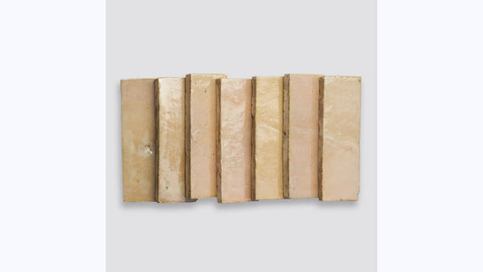 Zagora Ivory 2'' x 6'' Glossy Zellige Natural Stone