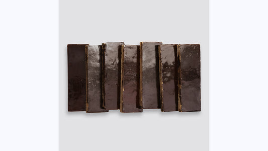 Zagora Maroon 2'' x 6'' Glossy Zellige Natural Stone