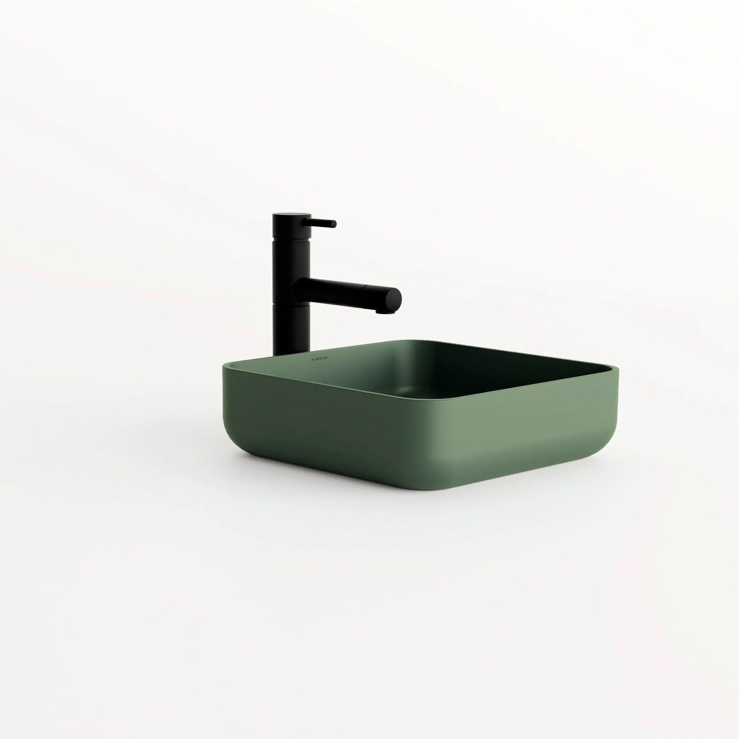 Concrete Vessel Sink Flow 03 Collection 14.5'' Length x 14.5'' Width x 4.3'' Depth