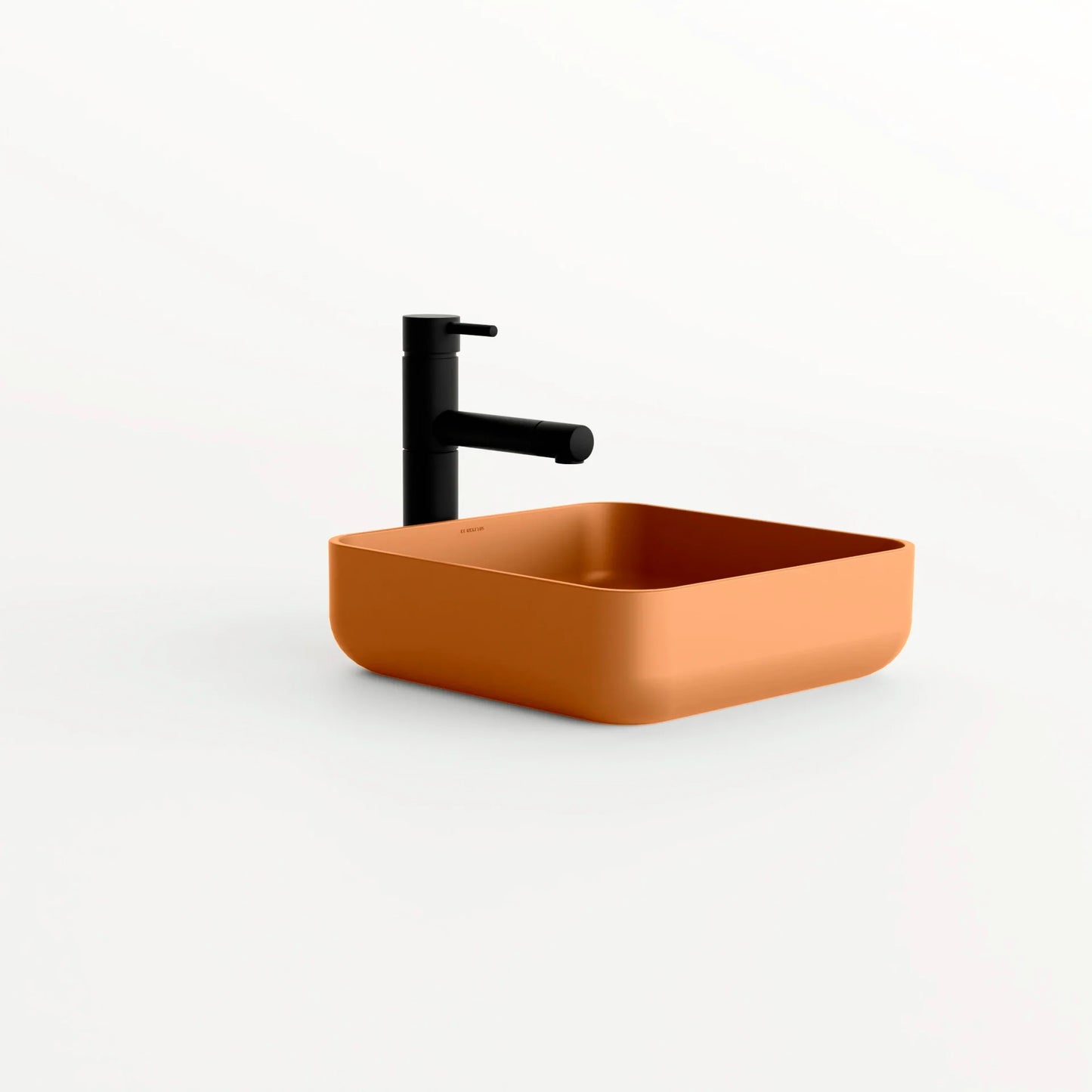 Concrete Vessel Sink Flow 03 Collection 14.5'' Length x 14.5'' Width x 4.3'' Depth