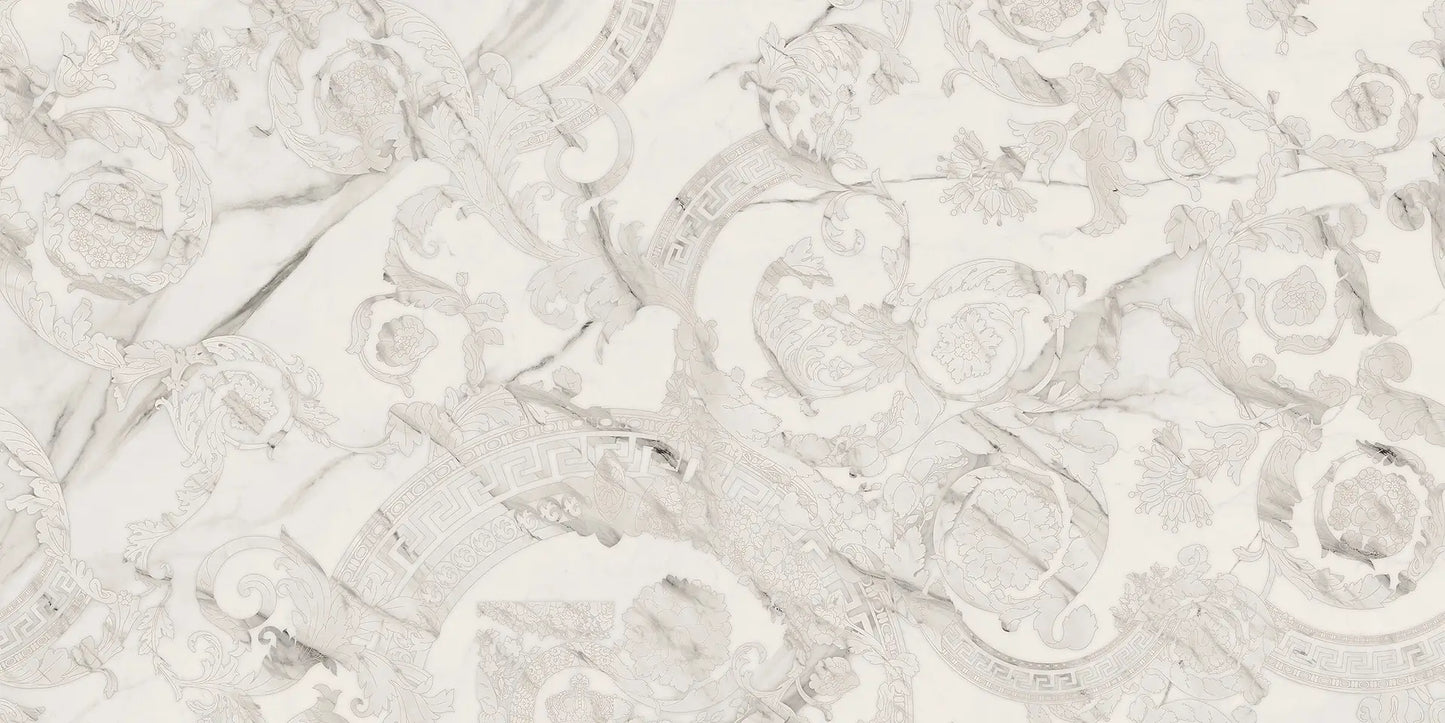 STATUARIO WHITE MEGABAROCCO - VERSACE CERAMICS