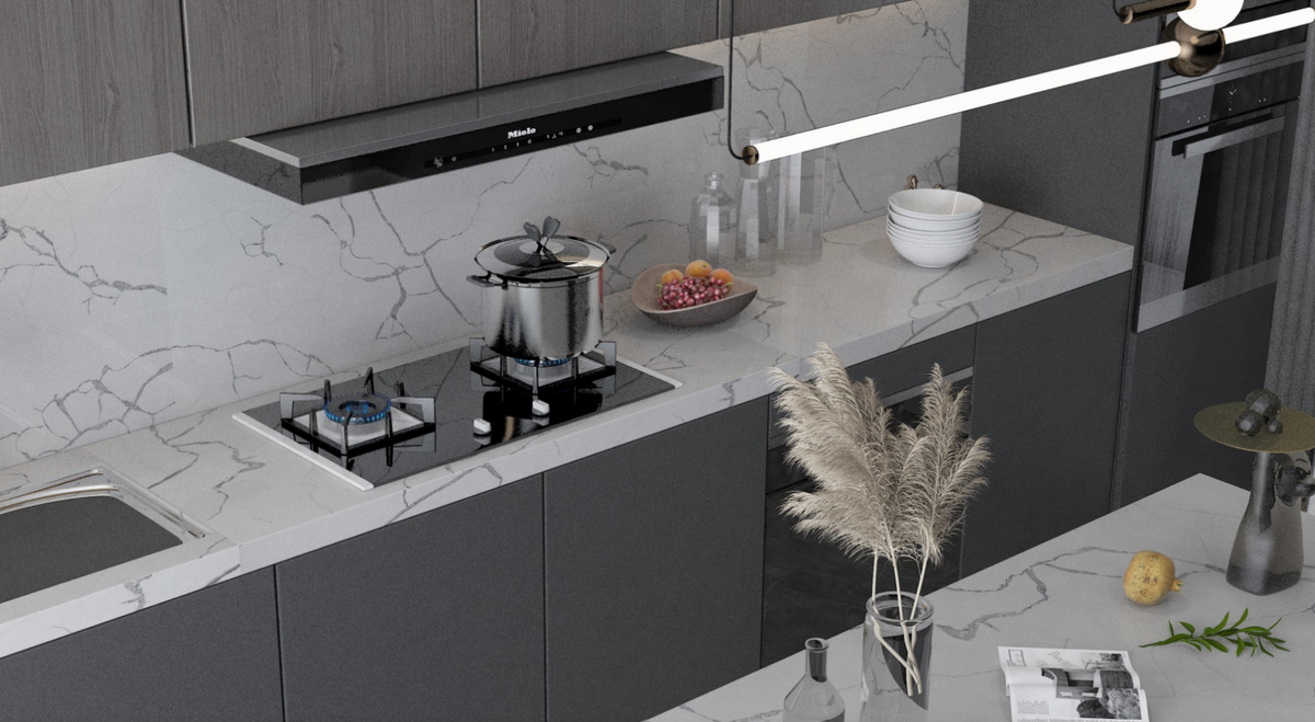 Calacatta Glacier Quartz- SUMMER CLEARANCE