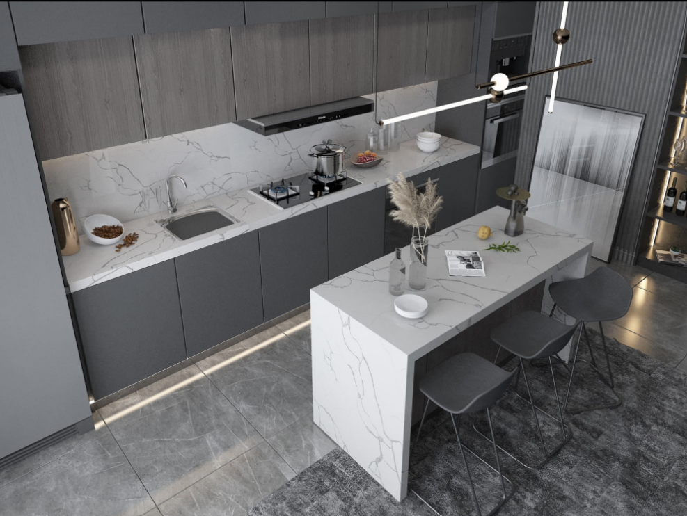 Calacatta Glacier Quartz- SUMMER CLEARANCE