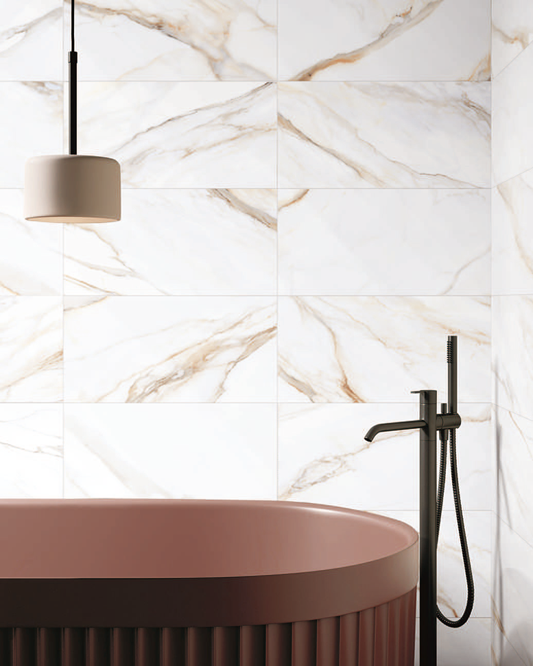 Eleganza Calacatta Borghini Next 12" x 24", 24" x 48", 3.25" Hex Mosaic on 12×12 Mesh Sheet (PLEASE CALL US FOR SPECIAL PRICING)