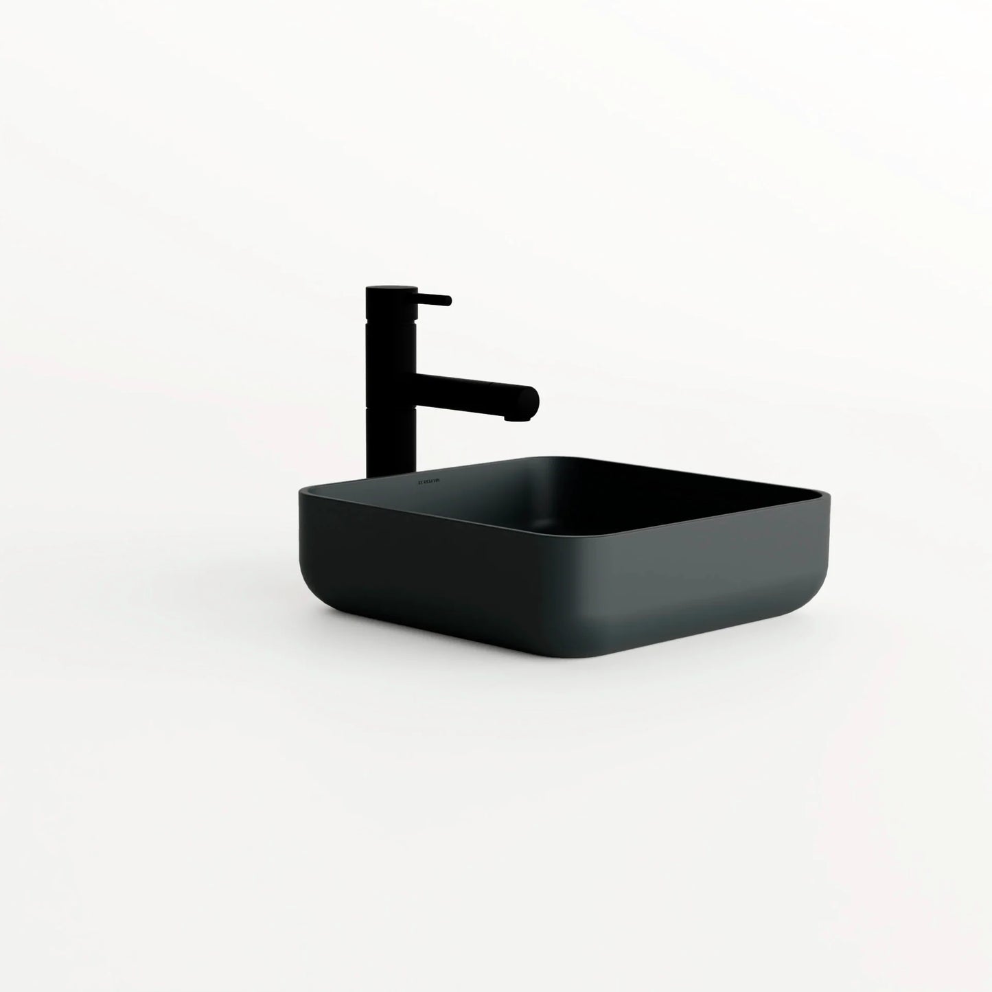 Concrete Vessel Sink Flow 03 Collection 14.5'' Length x 14.5'' Width x 4.3'' Depth