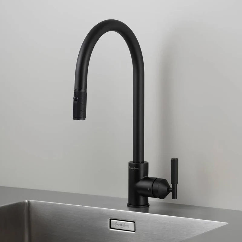 KITCHEN FAUCET PULL OUT W DUAL SPRAY LINEAR (GUN METAL)- BUSTER + PUNCH NKT-593261