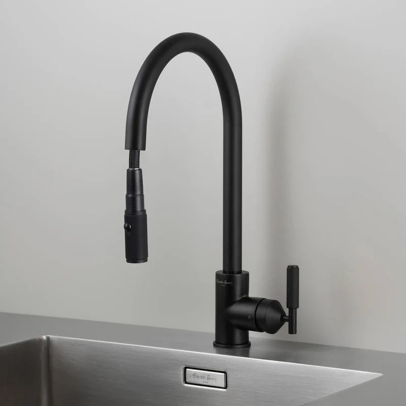 KITCHEN FAUCET PULL OUT W DUAL SPRAY LINEAR (WELDERS BLACK)- BUSTER + PUNCH  NKT-593261