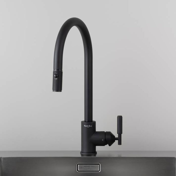 KITCHEN FAUCET PULL OUT W DUAL SPRAY LINEAR (GUN METAL)- BUSTER + PUNC ...
