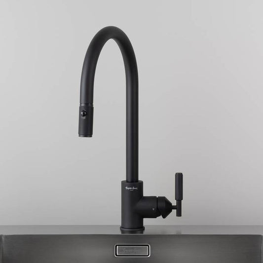 KITCHEN FAUCET PULL OUT W DUAL SPRAY LINEAR (GUN METAL)- BUSTER + PUNCH NKT-593261