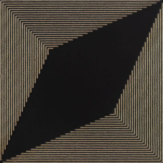 Noir Preto AC 12X12 DECO TILE CANOVA- SOGNARE COLLECTION - (SUMMER SALE)