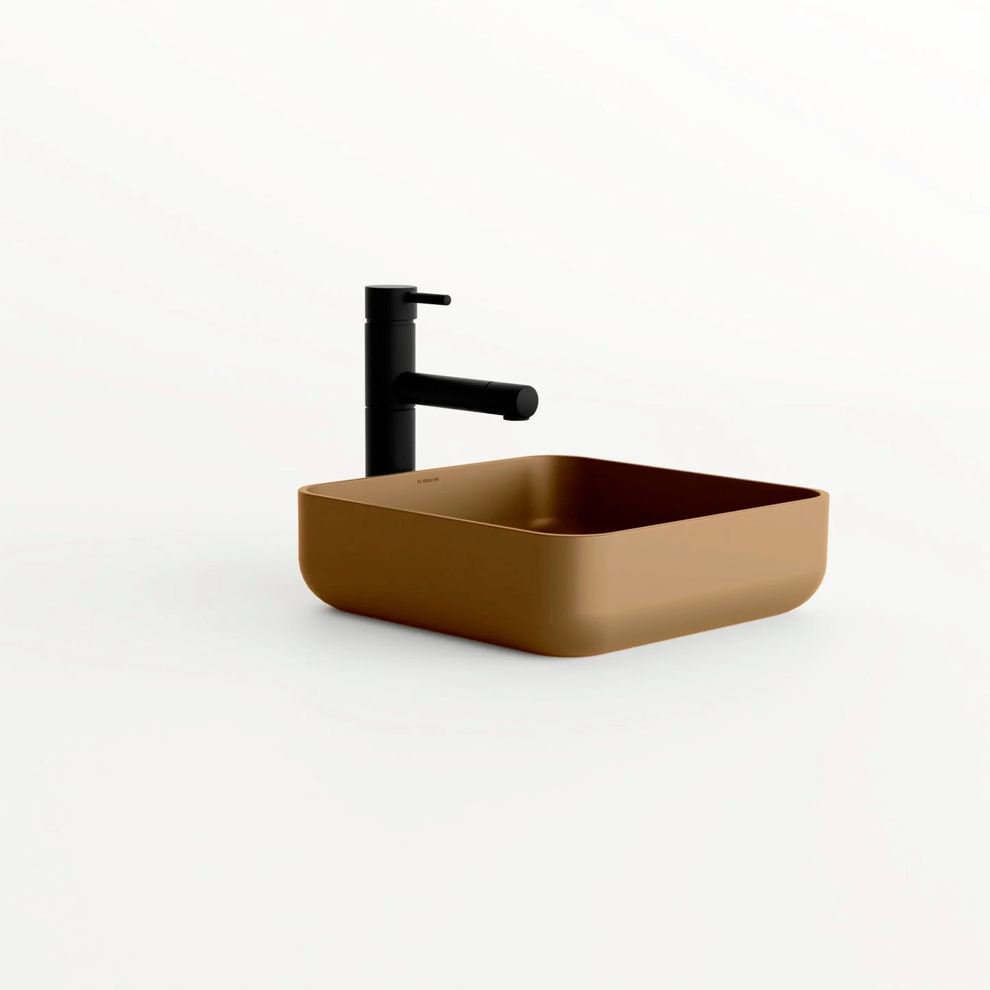 Concrete Vessel Sink Flow 03 Collection 14.5'' Length x 14.5'' Width x 4.3'' Depth