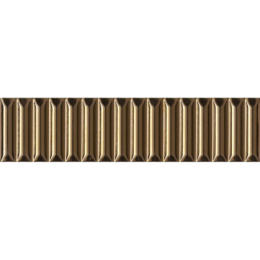 E by Emser ELECTRUM - 2X8 JET, GOLD, GLOSSY (SALE)