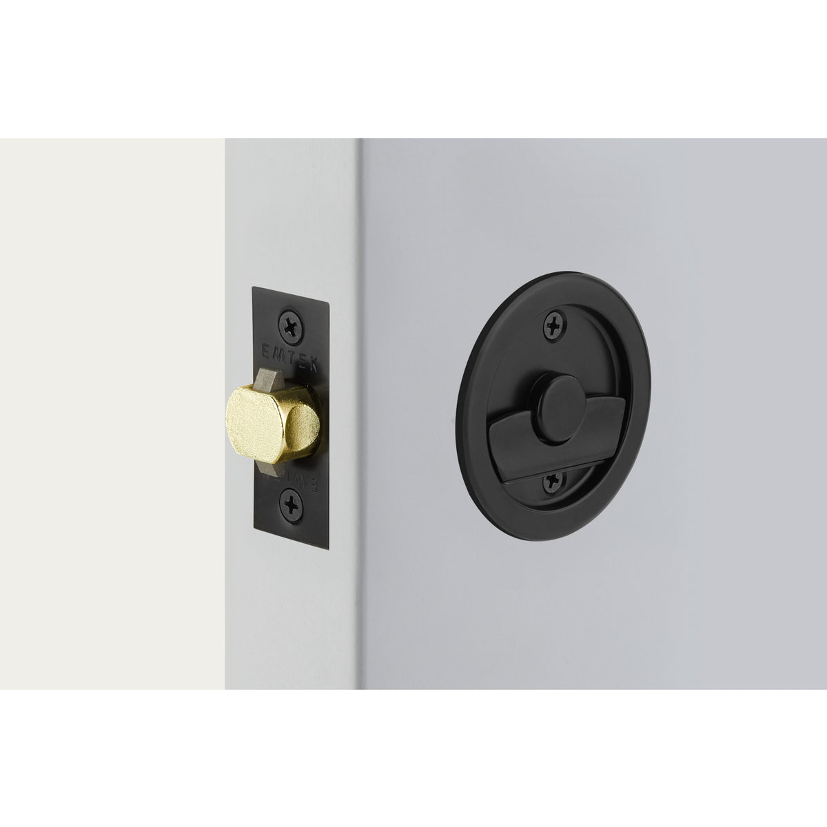 Emtek 2145US19 - Flat Black / Privacy