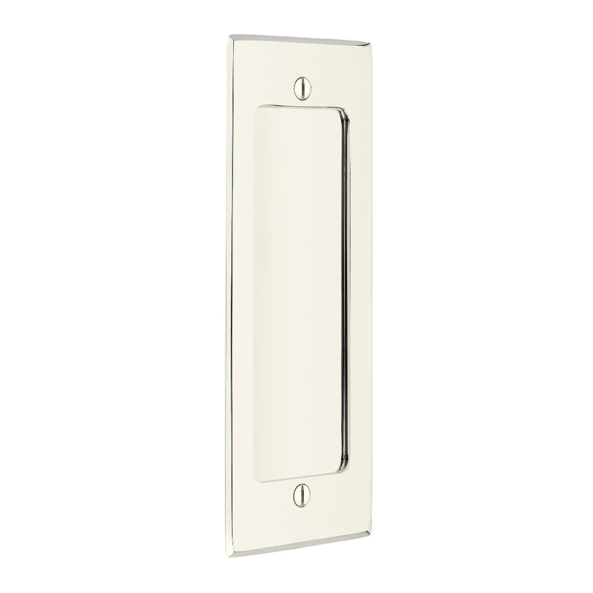 Emtek 2215 Modern Rectangular Flush Pull with Surface Screws - Polished Nickel