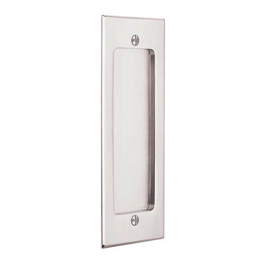 Emtek 2215 Modern Rectangular Flush Pull with Surface Screws - Satin Nickel