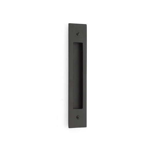 Emtek Modern Rectangular Flush Pull for 8-inch Door Pull - 221710 - Flat Black