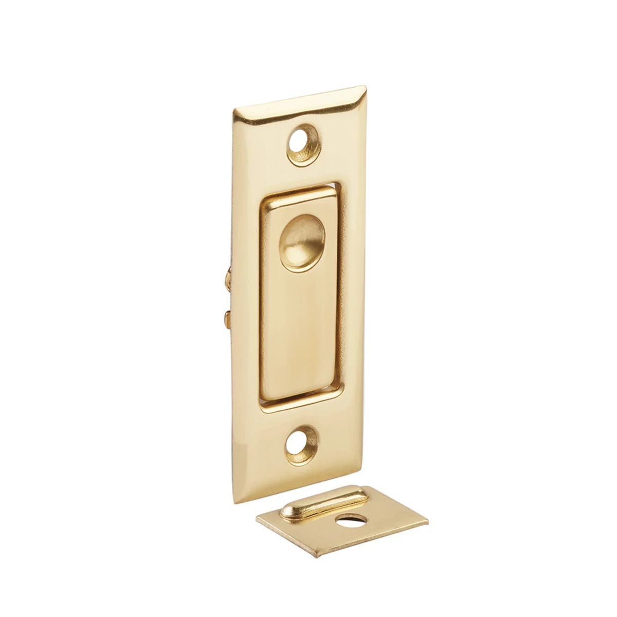 Emtek 2219 Jamb Bolt in Polished Brass (US3)