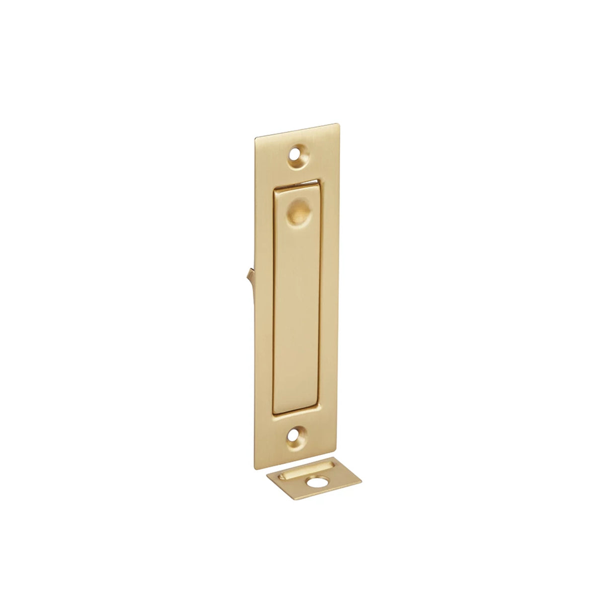 Emtek 2220 Modern Rectangular Jamb Bolt - Satin Brass (2220US4)