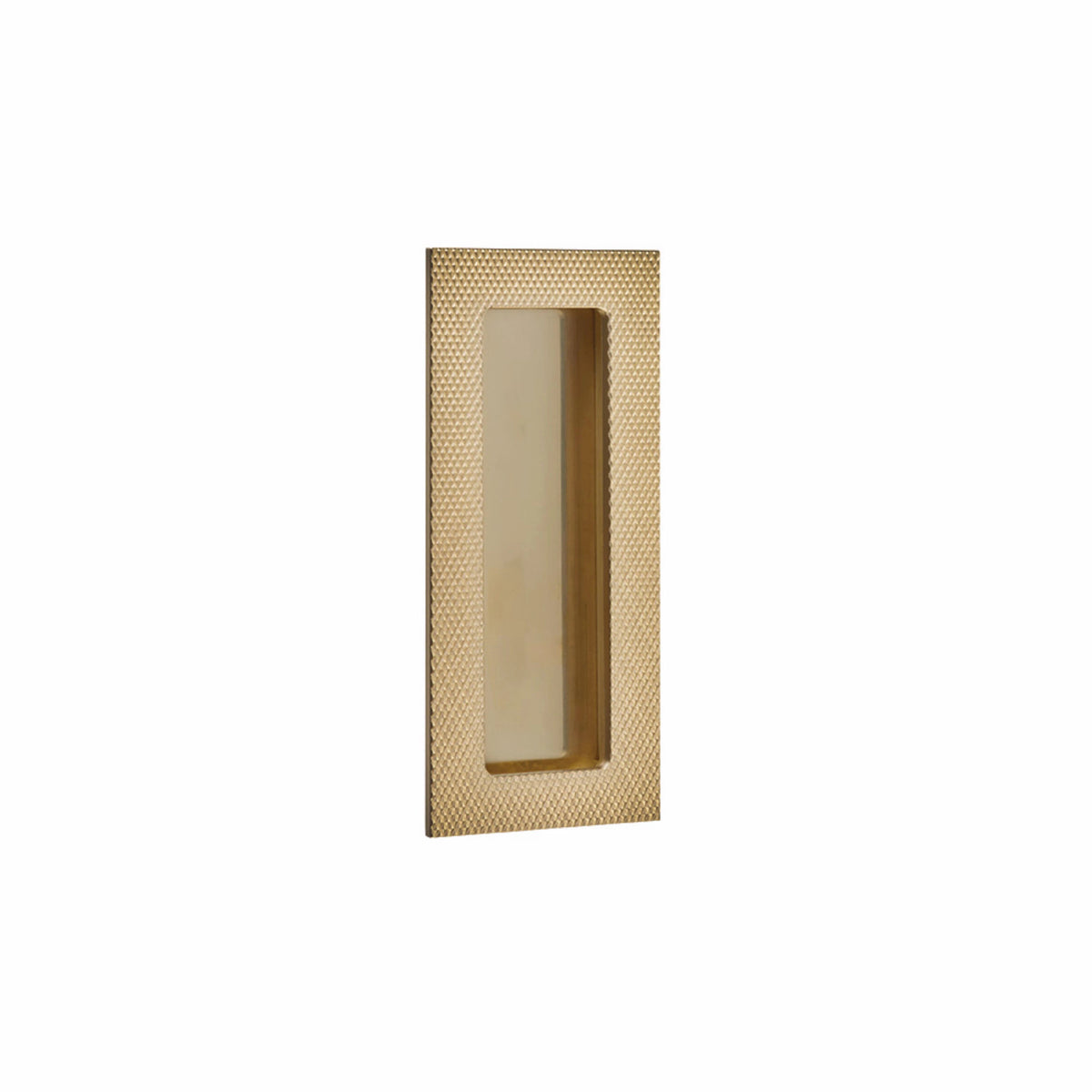 Emtek Modern Rectangular Knurled Flush Pull with Plain Pocket - 222304, 222307 - French Antique, 4