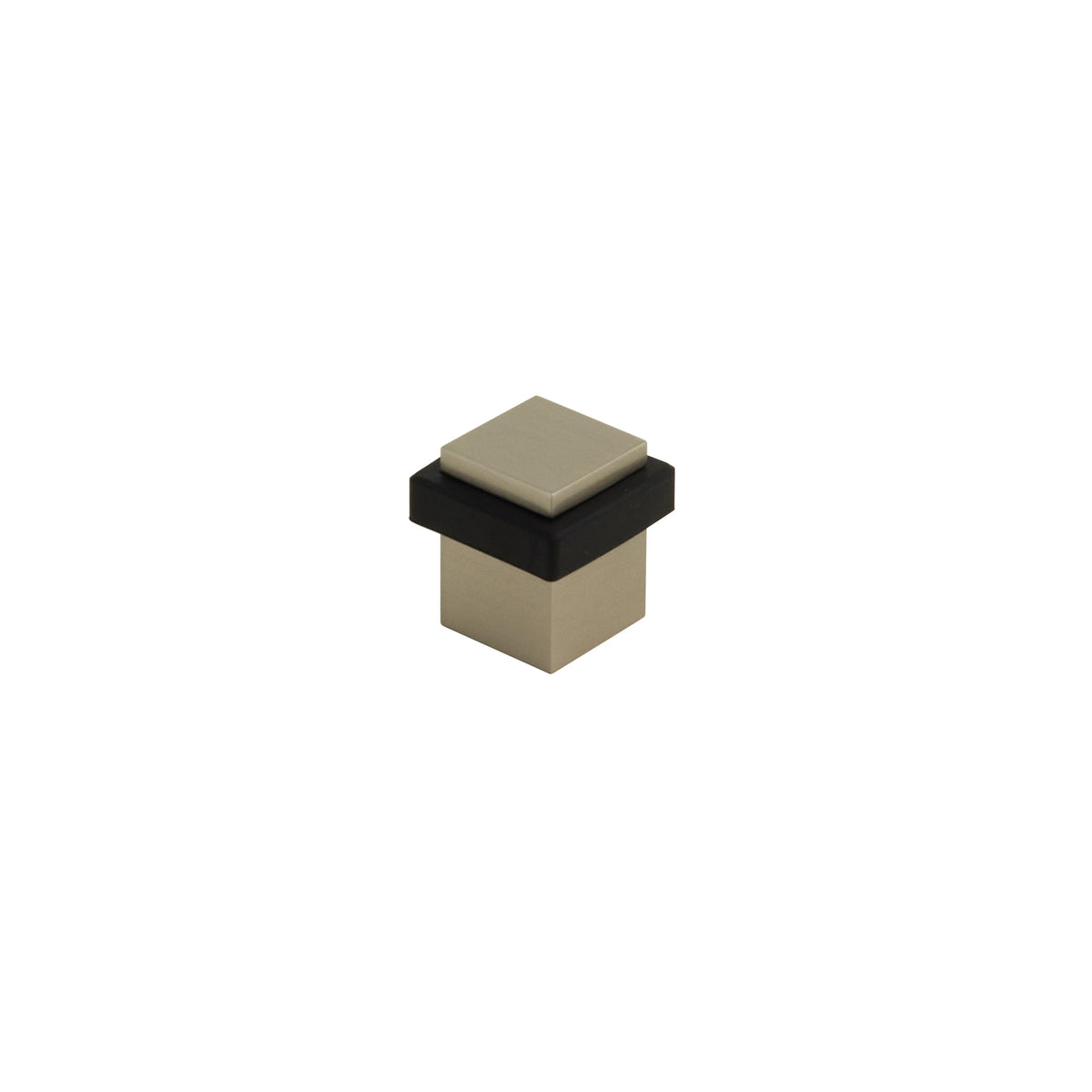 Emtek 2234US15 Square Floor Bumper, Satin Nickel, 1 3/8