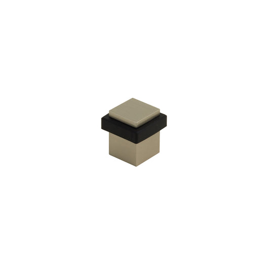 Emtek 2234US15 Square Floor Bumper, Satin Nickel, 1 3/8
