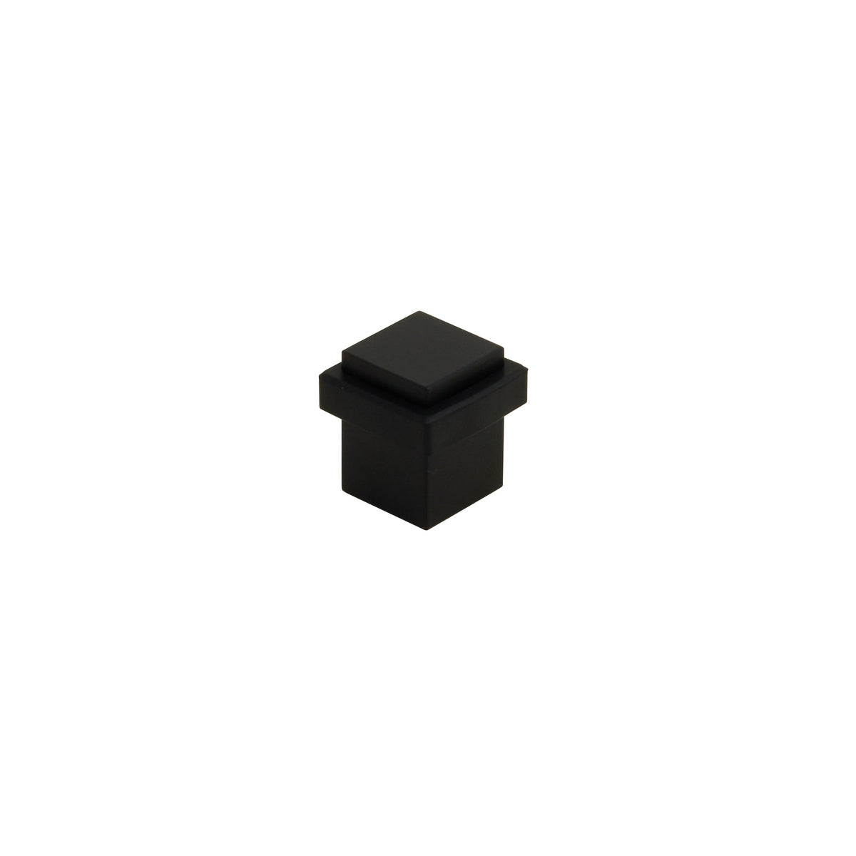 Emtek 2234US19 Square Floor Bumper, Flat Black, 1 3/8