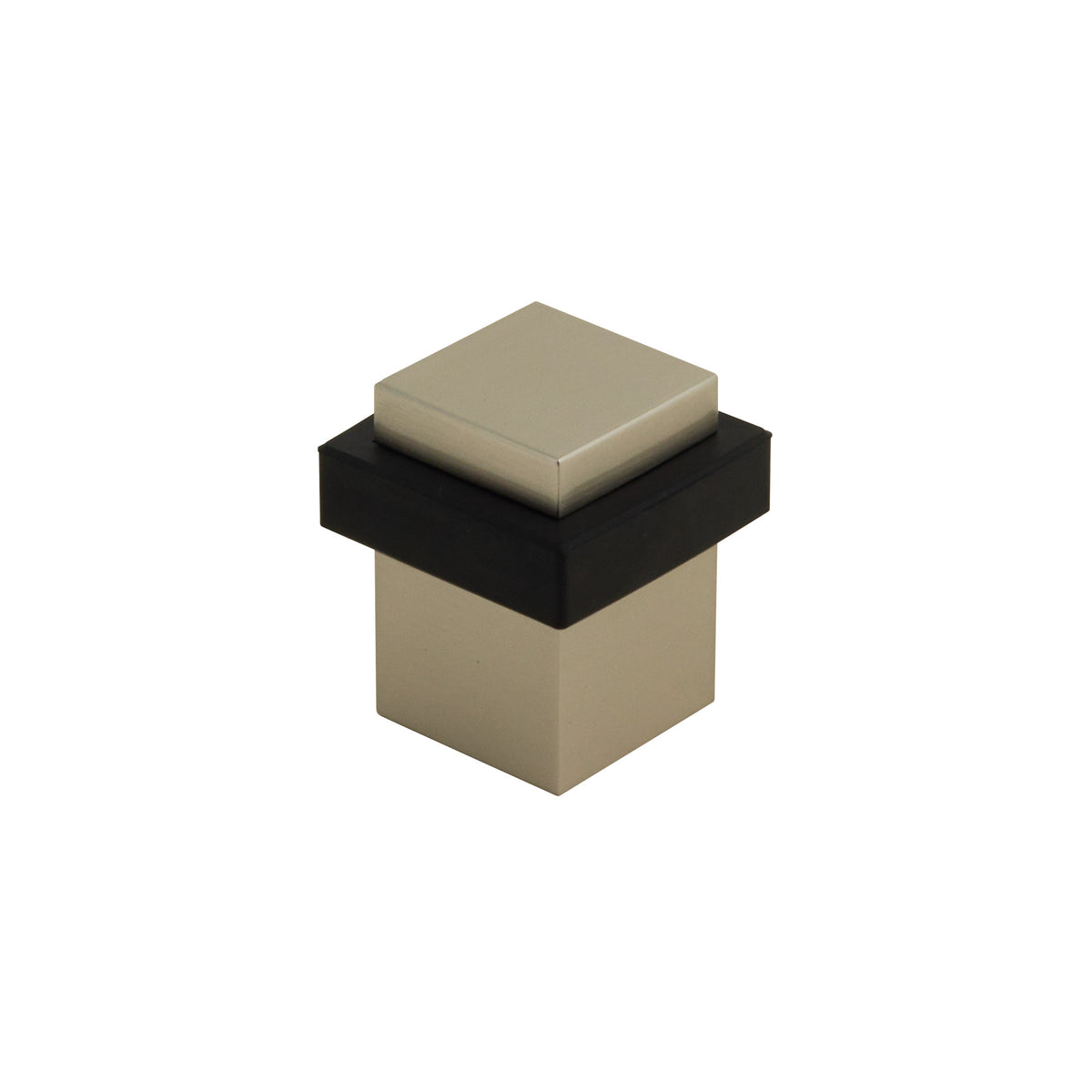 Emtek 2235US15 Square Floor Bumper, Satin Nickel, 2 ½