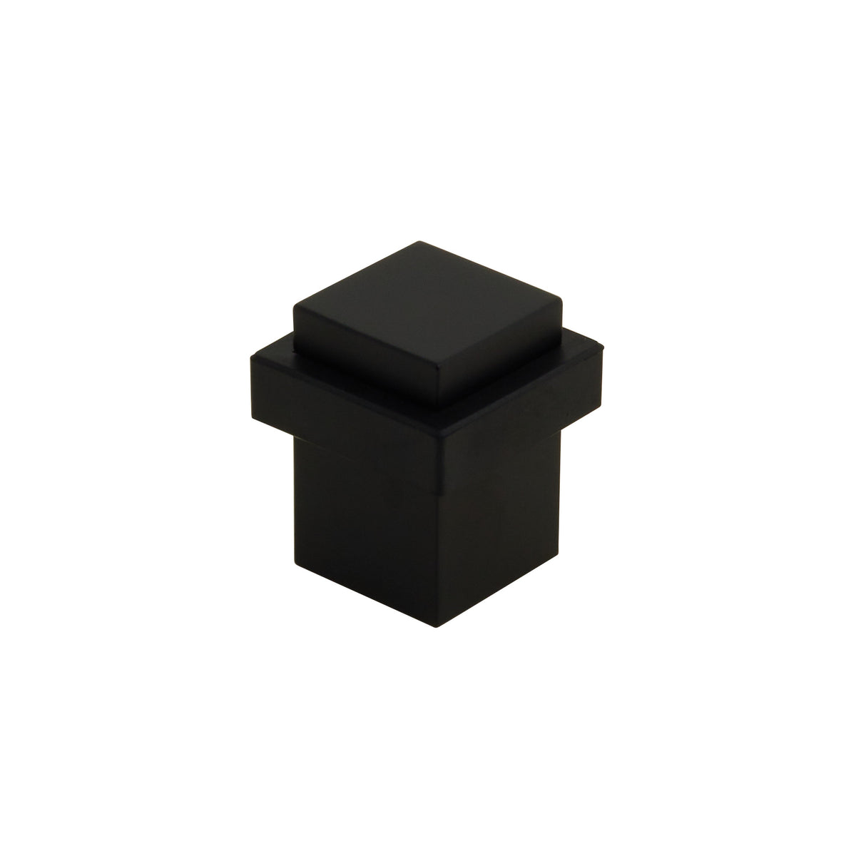 Emtek 2235US19 Square Floor Bumper, Flat Black, 2 ½