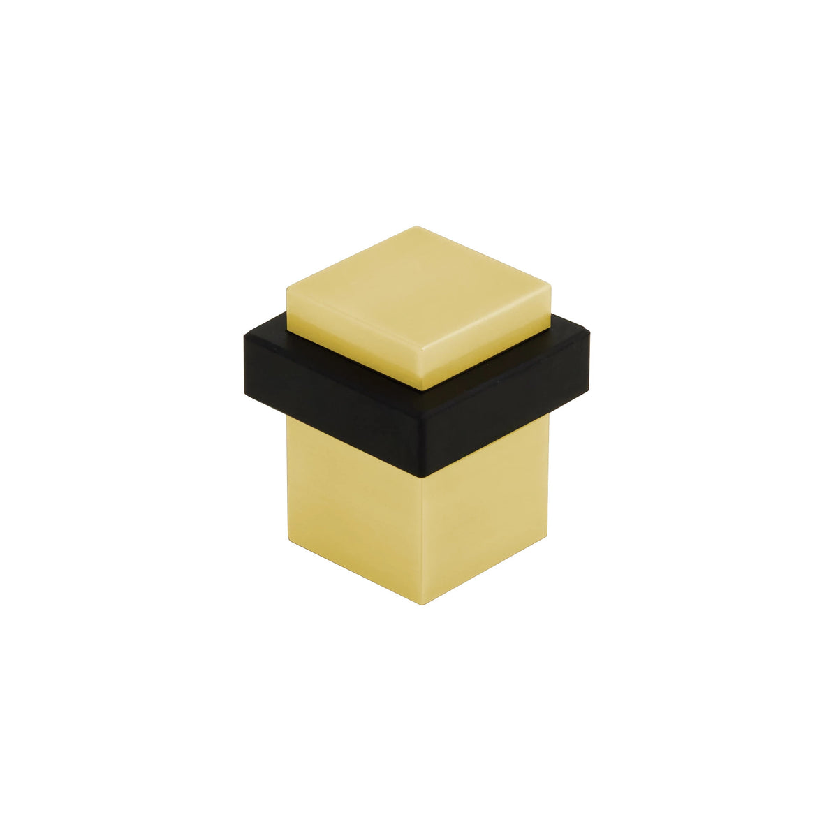 Emtek 2235US3NL Square Floor Bumper, Unlacquered Brass, 2 ½