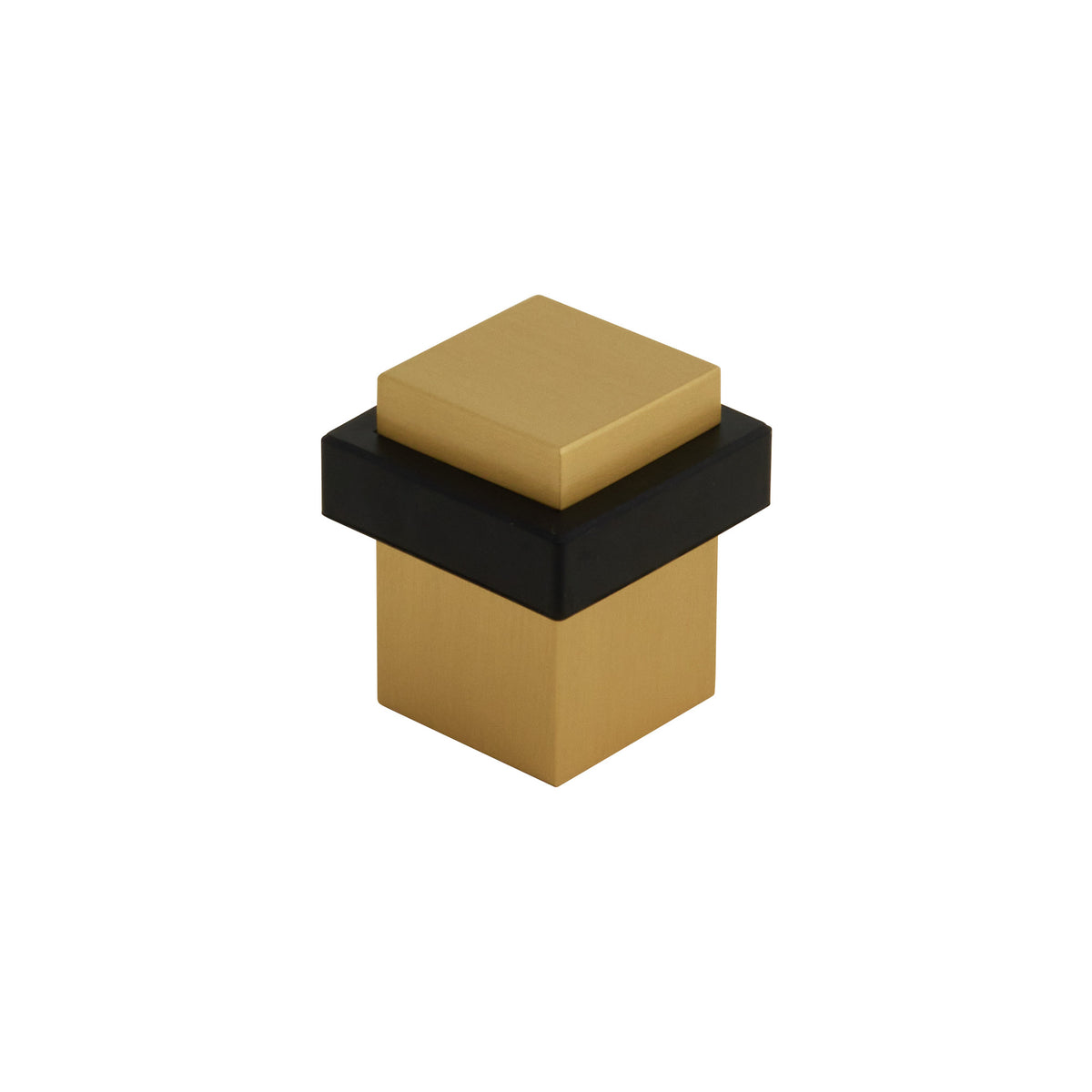 Emtek 2235US4 Square Floor Bumper, Satin Brass, 2 ½