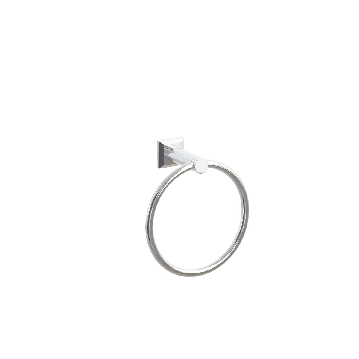 Emtek Modern Tubular Brass Towel Ring 2282CQUS26