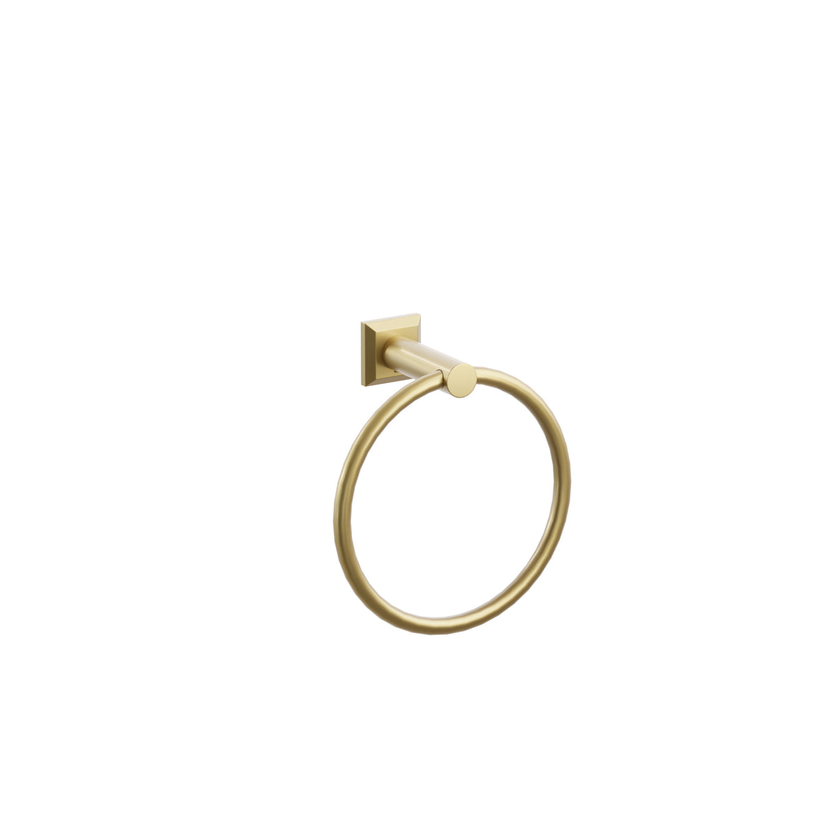 Emtek Modern Tubular Brass Towel Ring 2282CQUS7
