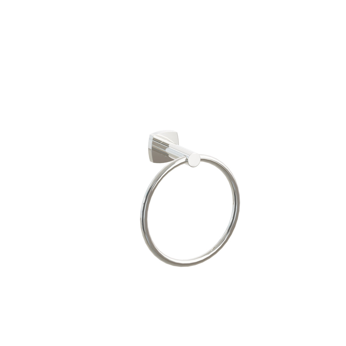Emtek Modern Tubular Brass Towel Ring 2282FQUS14
