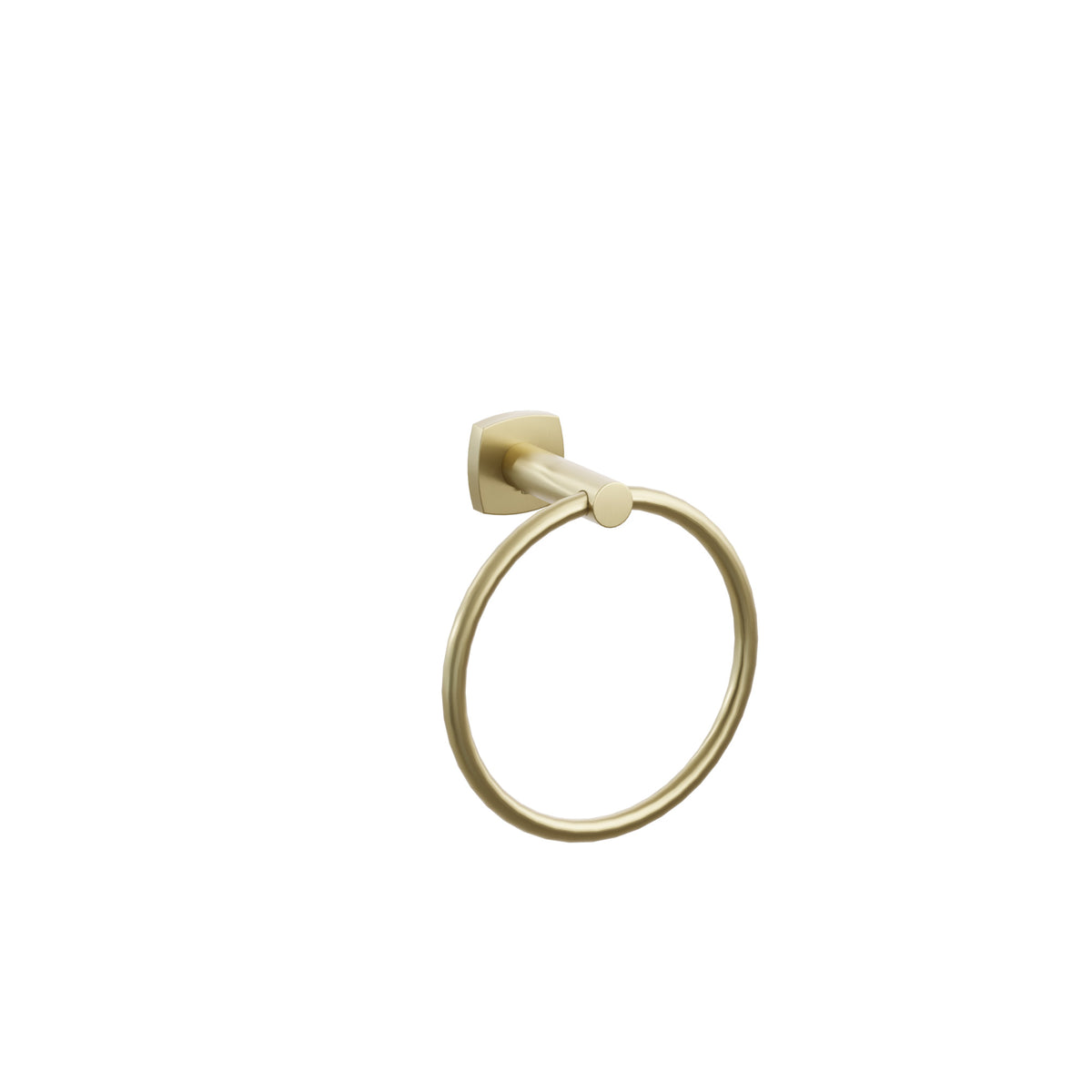 Emtek Modern Tubular Brass Towel Ring 2282FQUS4