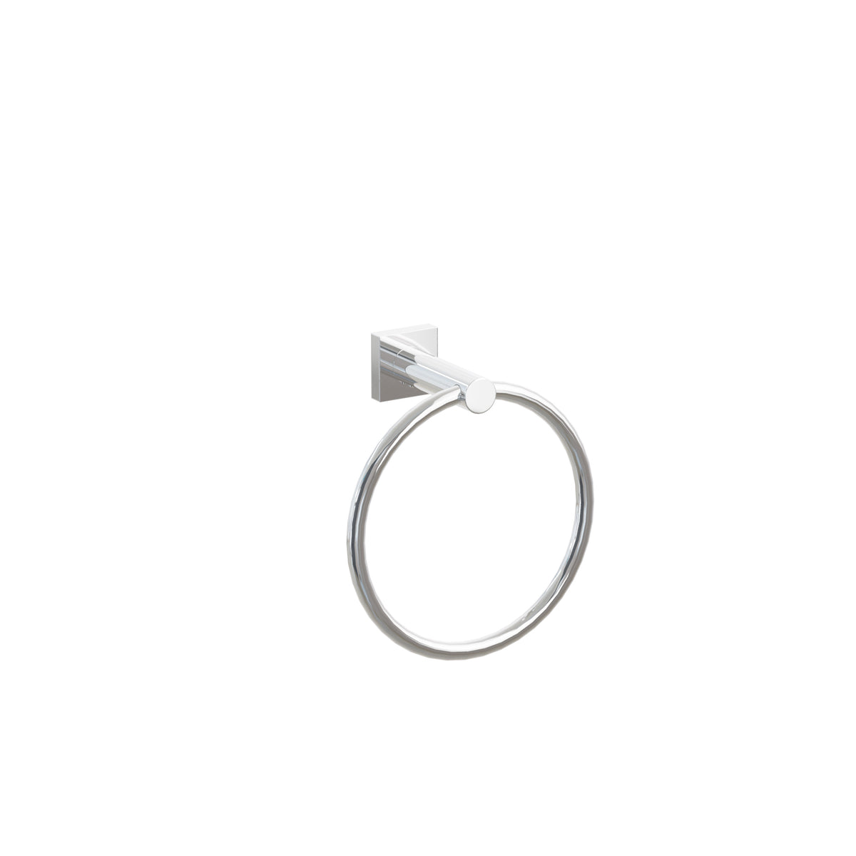 Emtek Modern Tubular Brass Towel Ring 2282MQUS26