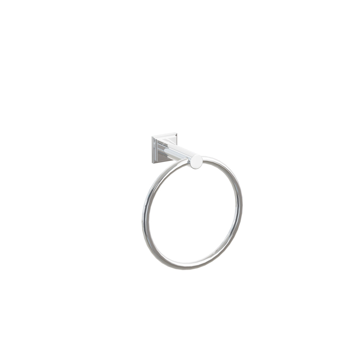 Emtek Modern Tubular Brass Towel Ring 2282TQUS26