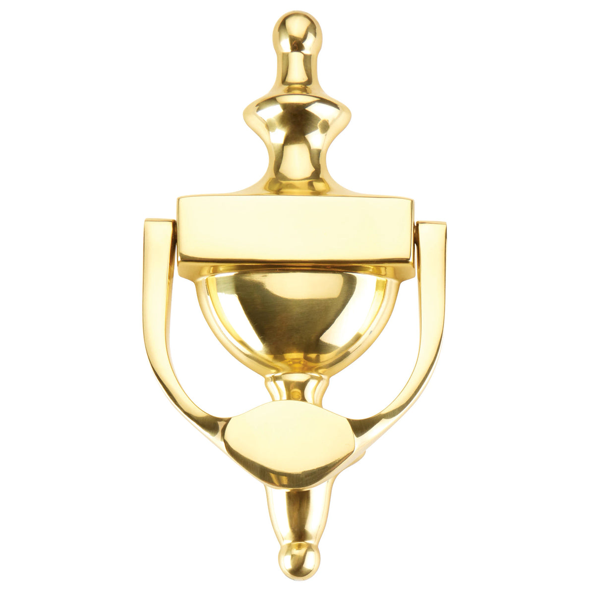 Emtek Urn 2620 door knocker — Polished Brass