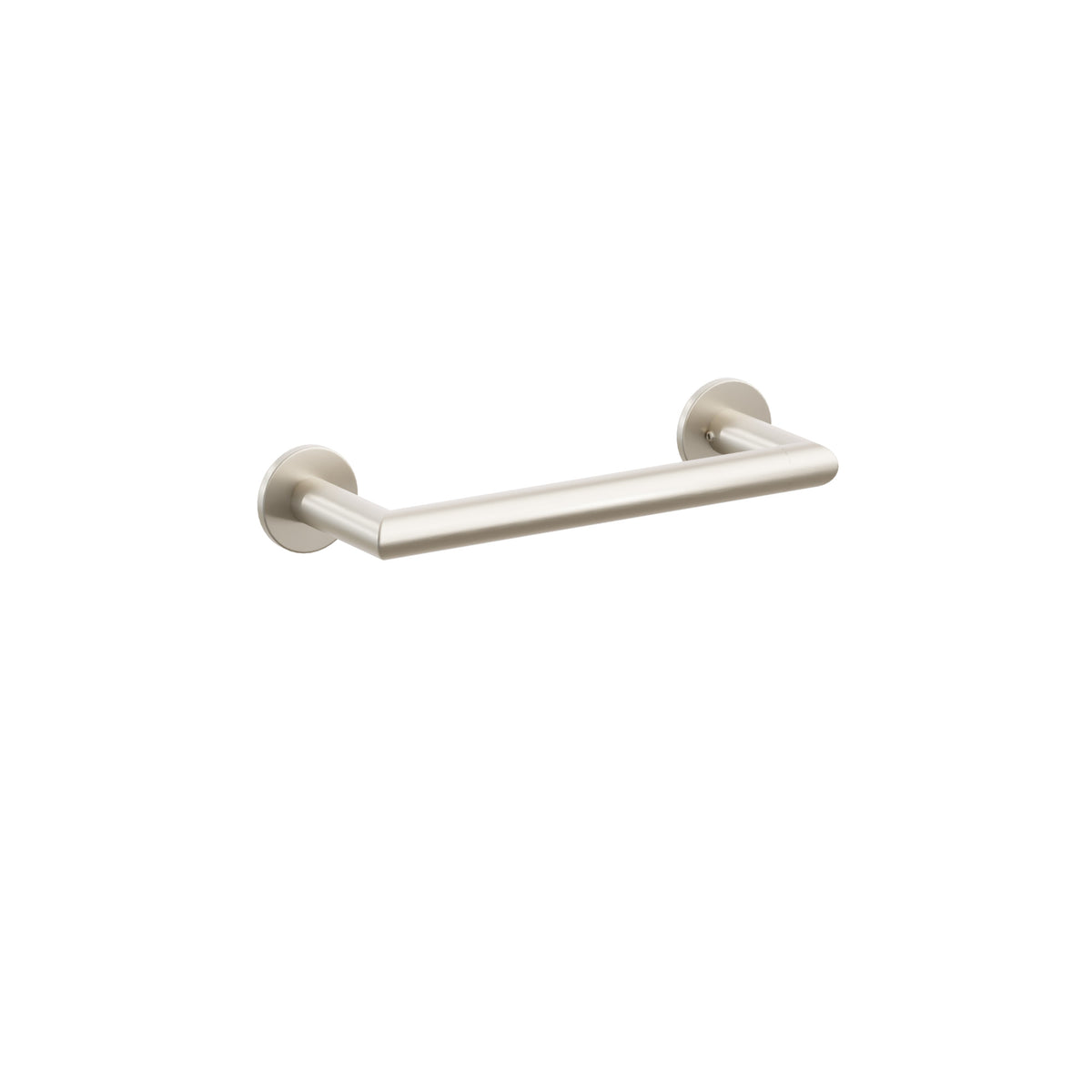 Emtek Modern Tubular towel bar, 9 inch centers, Small Disc Rosette, Satin Nickel – 2810500US15