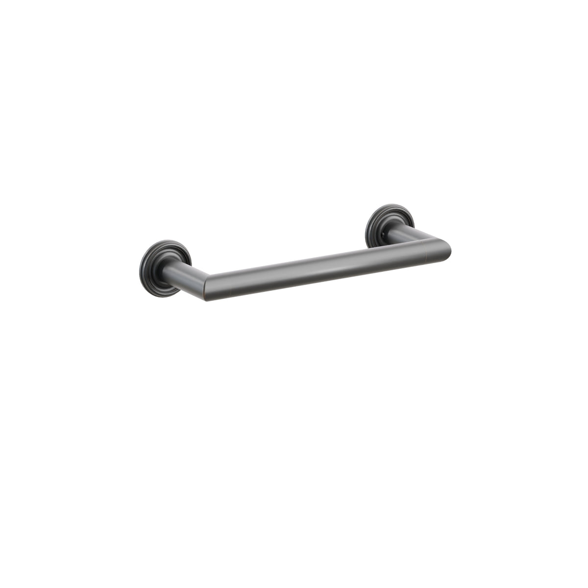 Emtek 2810520US10B 9-inch Modern Tubular towel bar, Small Regular Rosette, Oil Rubbed Bronze