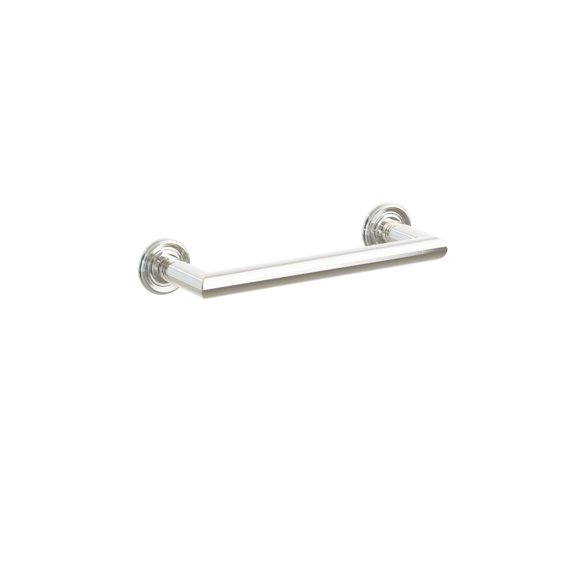 Emtek 2810520US14 9-inch Modern Tubular towel bar, Small Regular Rosette, Polished Nickel