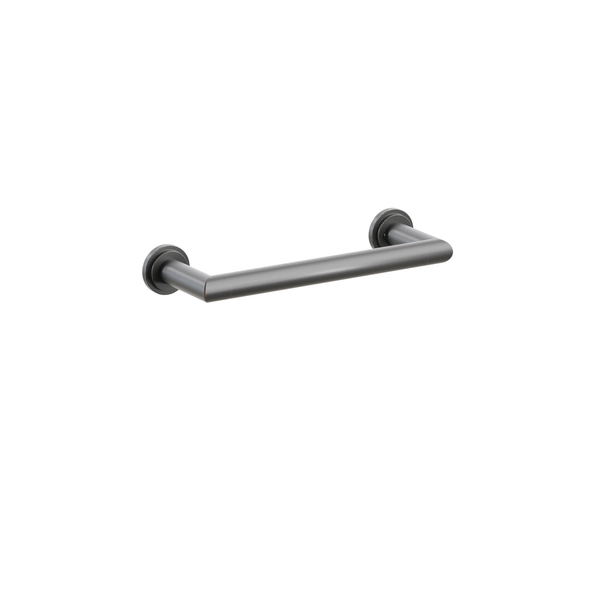 Emtek 28105TDUS10B 9-inch Modern Tubular towel bar, Step Disk Rosette, Oil Rubbed Bronze