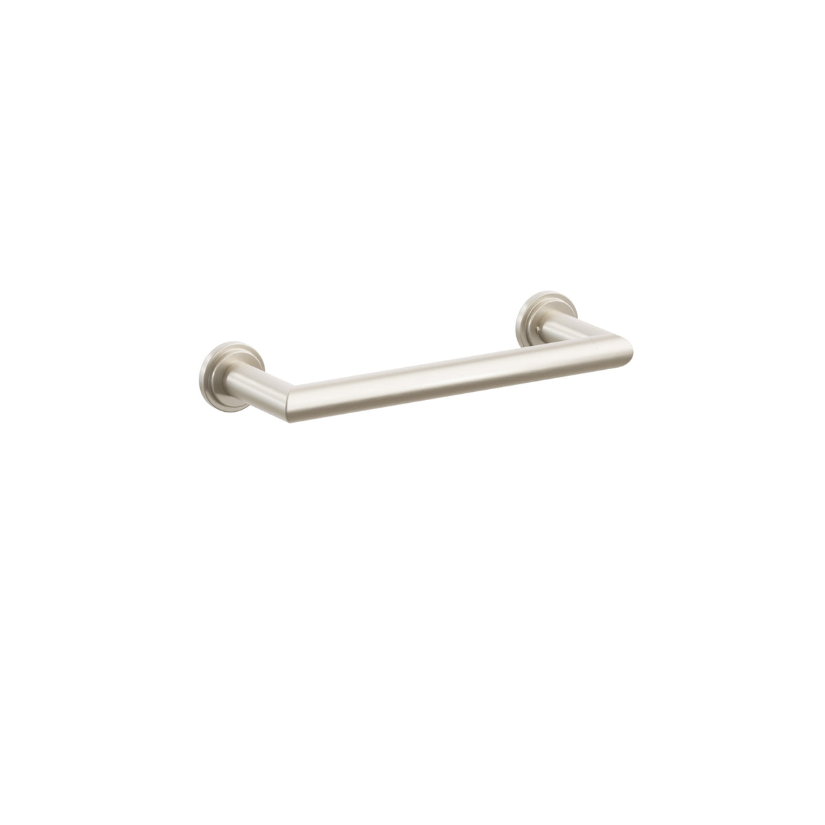 Emtek 28105TDUS15 9-inch Modern Tubular towel bar, Step Disk Rosette, Satin Nickel