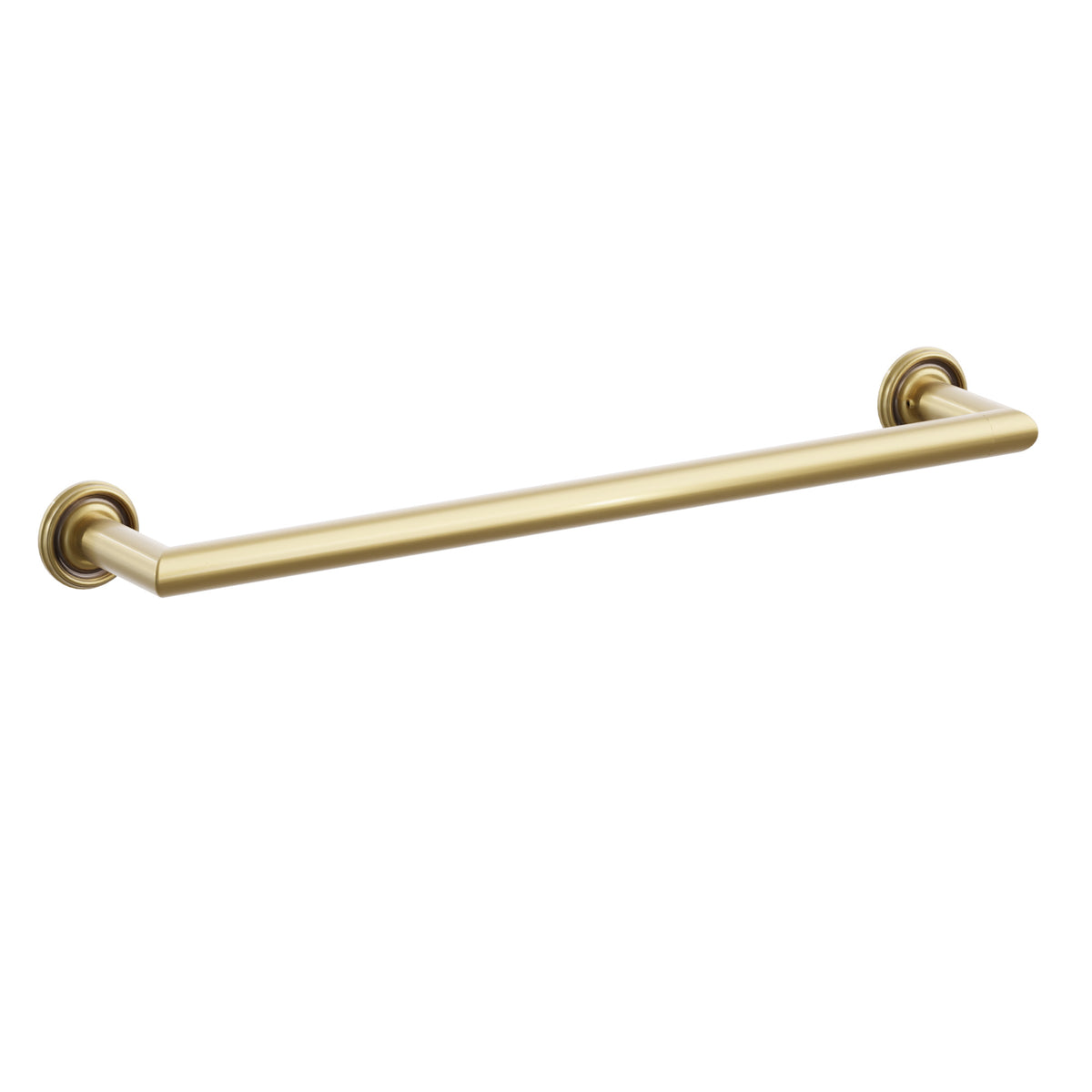 Emtek 2810720US7 18-inch Modern Tubular towel bar, Small Regular Rosette, French Antique