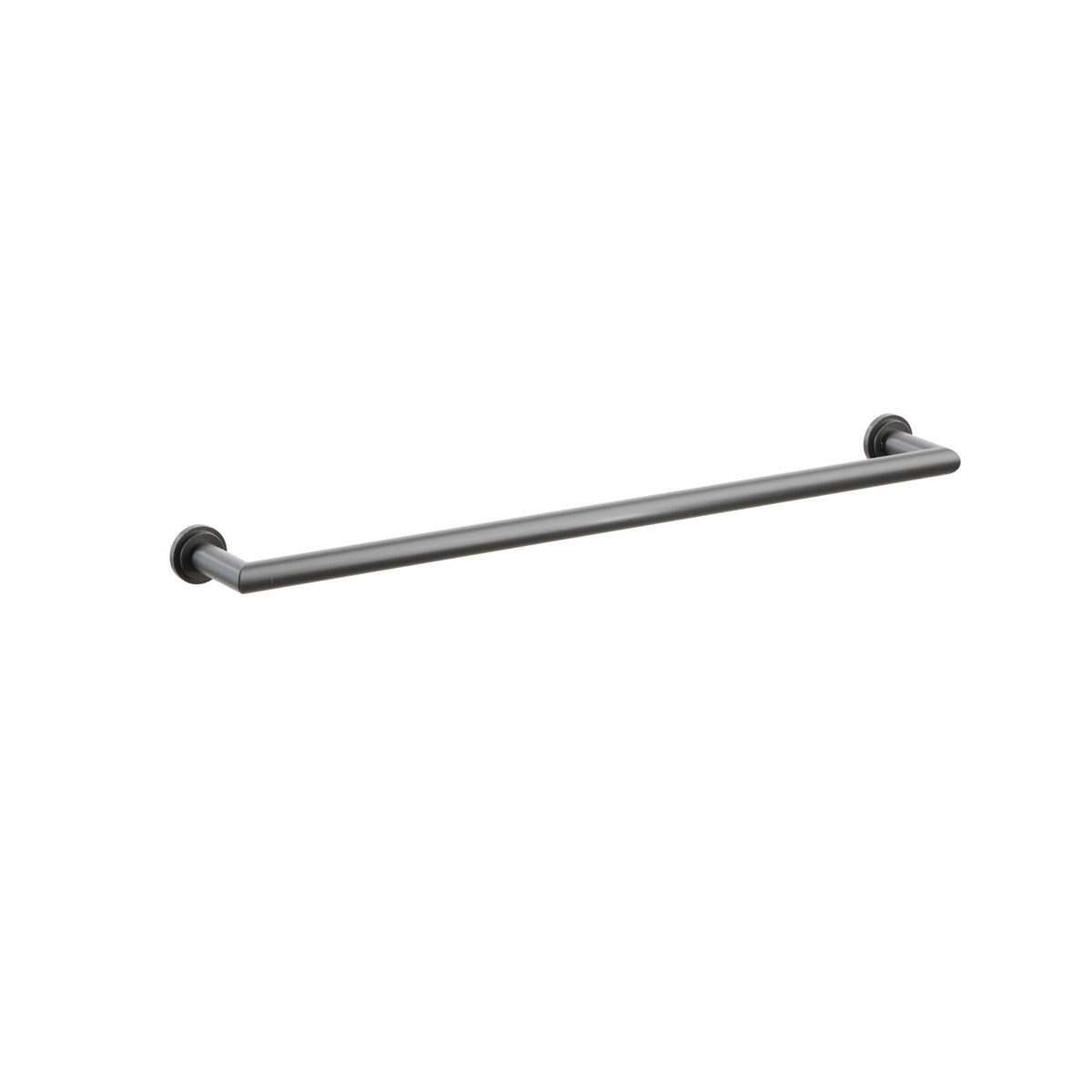 Emtek 28108TDUS10B 24-inch Modern Tubular towel bar, Step Disk Rosette, Oil Rubbed Bronze