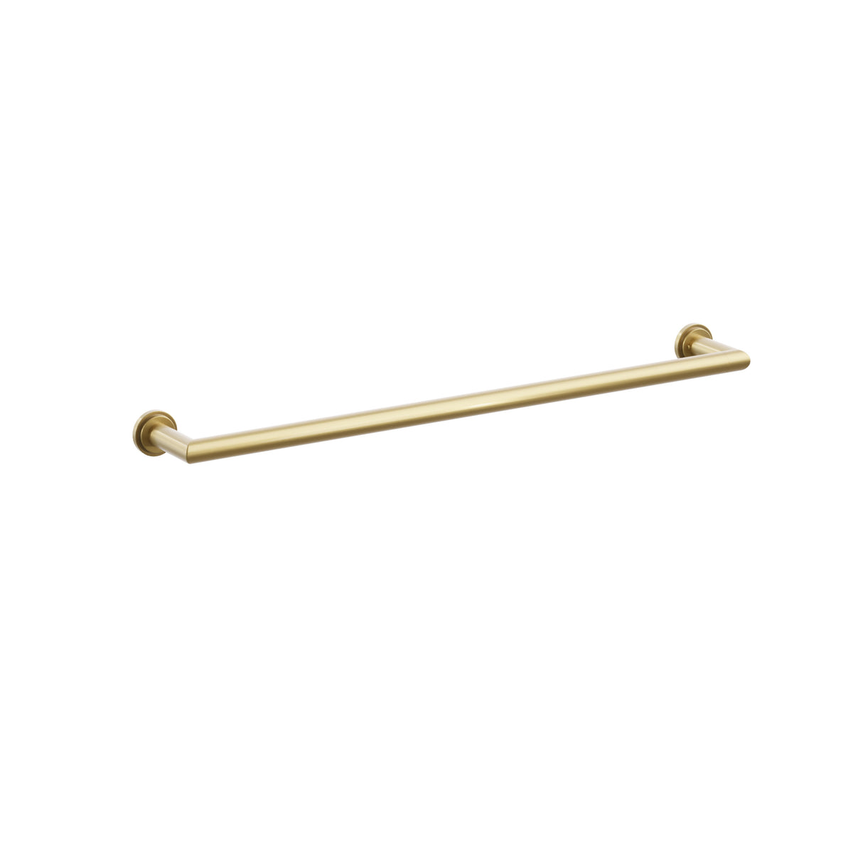 Emtek 28108TDUS7 24-inch Modern Tubular towel bar, Step Disk Rosette, French Antique