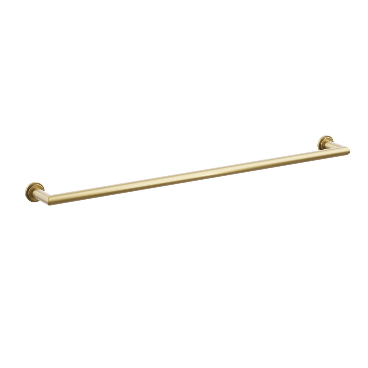 Emtek 28109TDUS7 30-inch Modern Tubular towel bar, Step Disk Rosette, French Antique